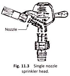 Single Nozzle Sprinkler Head